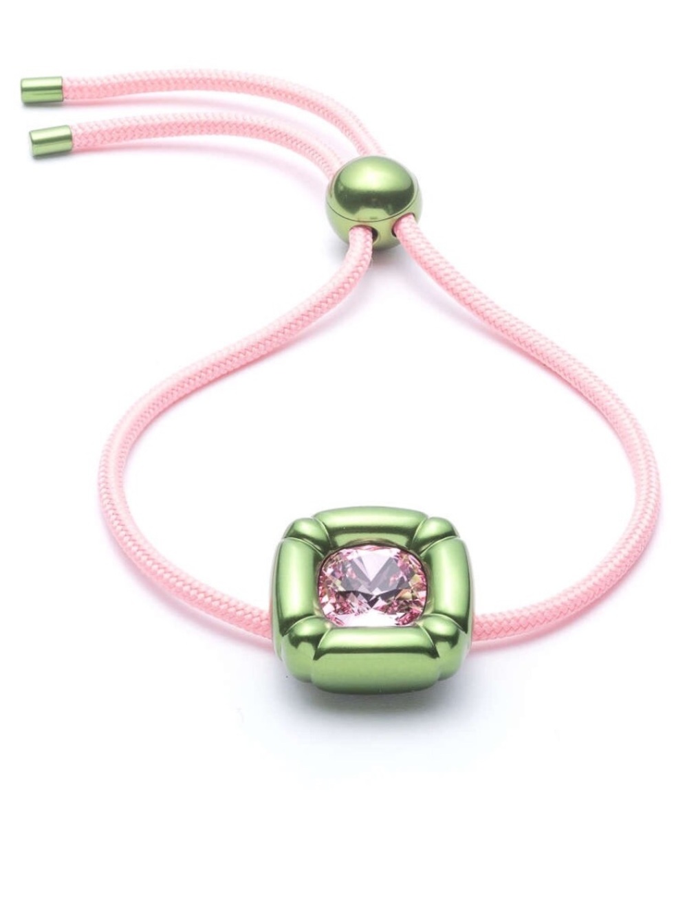 New Swarovski Dulcis bracelet in pink and green, adjustable